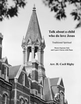 Talk about a child who do love Jesus Two-Part Mixed choral sheet music cover